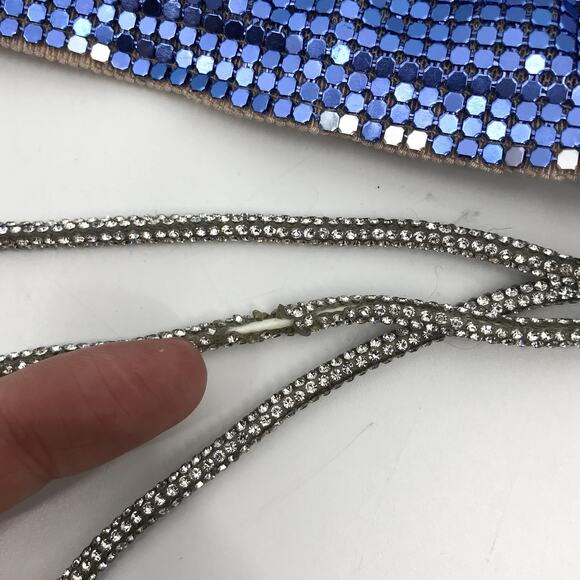 Poster Girl The Brooke Chainmail Metal Mesh Bra Top M Corset Lace Up Strapless - Picture 8 of 9